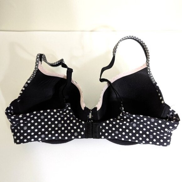 Like New VS Lined Perfect Coverage Mixed Pattern Polka Dot Bra 36C - Picture 3 of 5